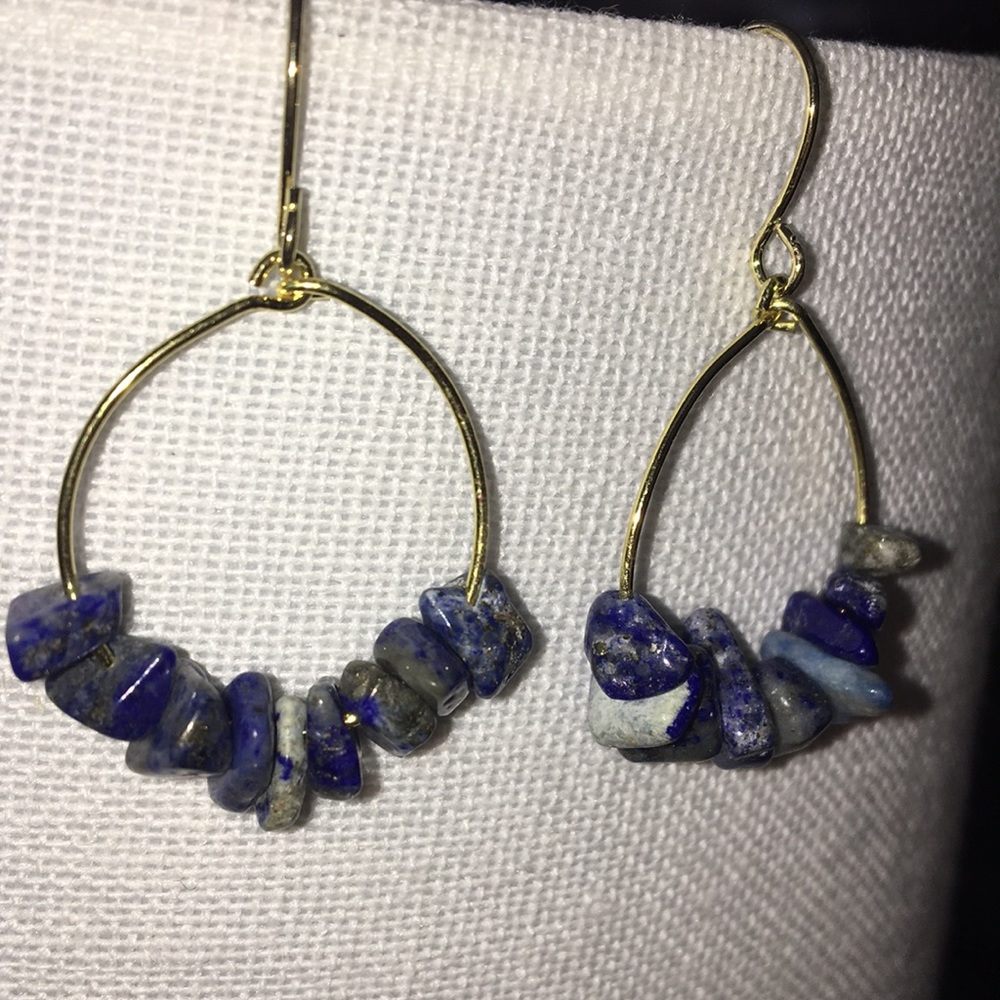 HANDMADE blue (small) earrings💙 - Picture 4 of 5